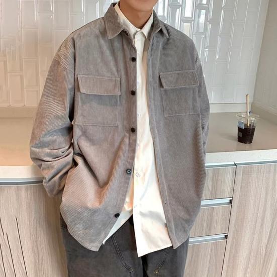 Осеннее пальто, повседневное с отложным воротником, мягкое осеннее пальто, мужское винтажное пальто-рубашка-карго, мужское пальто, уличная одежда
Осеннее пальто, повседневное с отложным воротником, мягкое осеннее пальто, мужское винтажное пальто-рубашка-карго, мужское пальто, уличная одежда