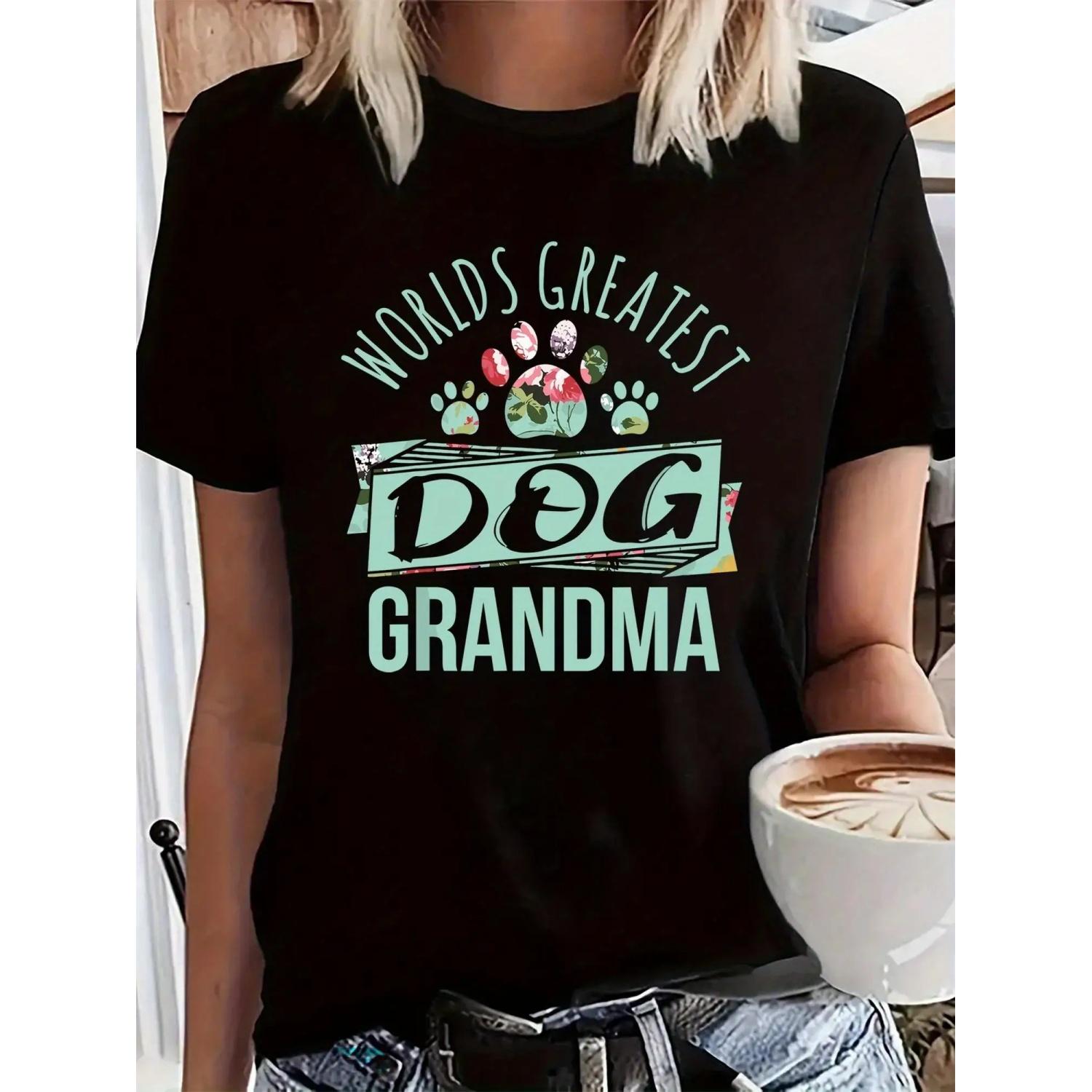 World s Greatest Dog Grandma Women s T-Shirt - Soft Crew Neck Short Sleeve All-Season Comfort Black with Colorful Paw Print S чёрный
World s Greatest Dog Grandma Women s T-Shirt - Soft Crew Neck Short Sleeve All-Season Comfort Black with Colorful Paw Print S чёрный