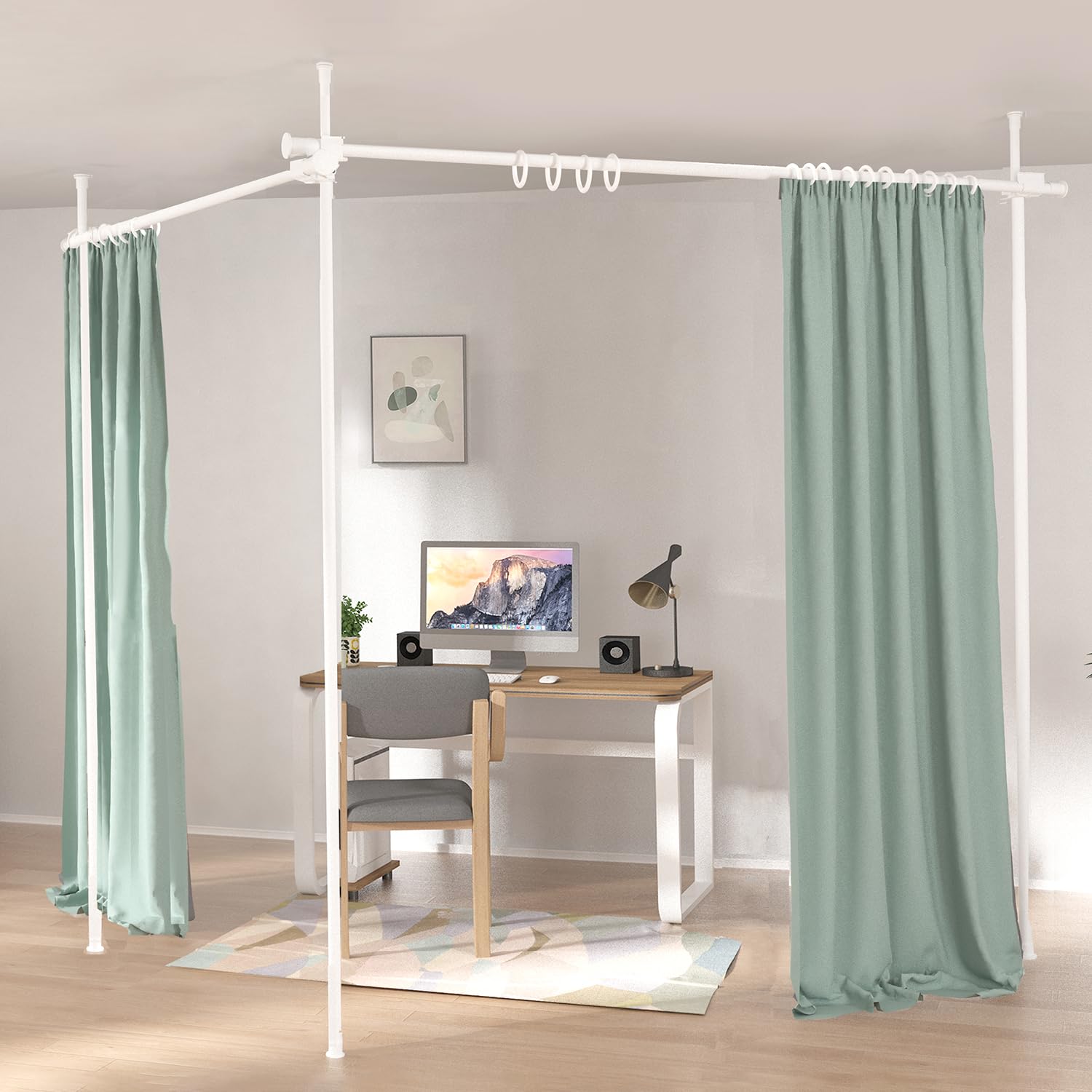 Curtain Pole Curtain Rail Tension Type Room Divider Room Divider Easy Tension Curtain Ring Included Partition Assembly Product Width-Height-Depth
Curtain Pole Curtain Rail Tension Type Room Divider Room Divider Easy Tension Curtain Ring Included Partition Assembly Product Width-Height-Depth