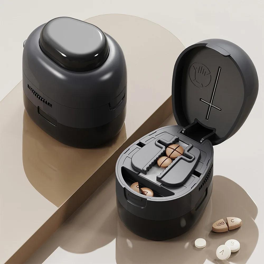 Multifunctional 2/4-in-1 Pill Cutter Dustproof Food Grade Medicine Cutter Precise Cutting Adjustable Pill Storage Box Home чорний
Multifunctional 2/4-in-1 Pill Cutter Dustproof Food Grade Medicine Cutter Precise Cutting Adjustable Pill Storage Box Home чорний