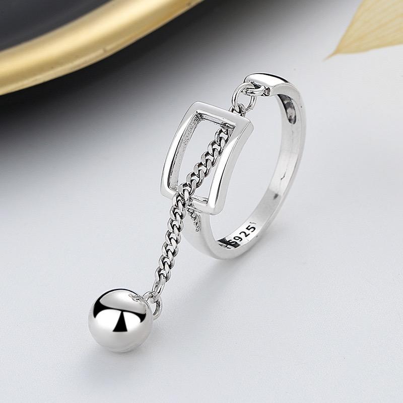 BF CLUB 925 Sterling Rings for Women Simple Geometric Handmade Irregular Retro Ball Tassel Ring Allergy For Birthday Gift resizable
BF CLUB 925 Sterling Rings for Women Simple Geometric Handmade Irregular Retro Ball Tassel Ring Allergy For Birthday Gift resizable