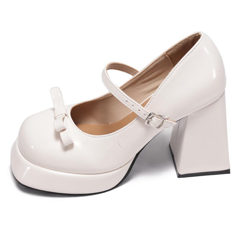 Mary Jane Single Shoes Fashion Round Toe Shallow Mouth One Strap Anti-Slip Wear-Resistant High Heels 34
Mary Jane Single Shoes Fashion Round Toe Shallow Mouth One Strap Anti-Slip Wear-Resistant High Heels 34