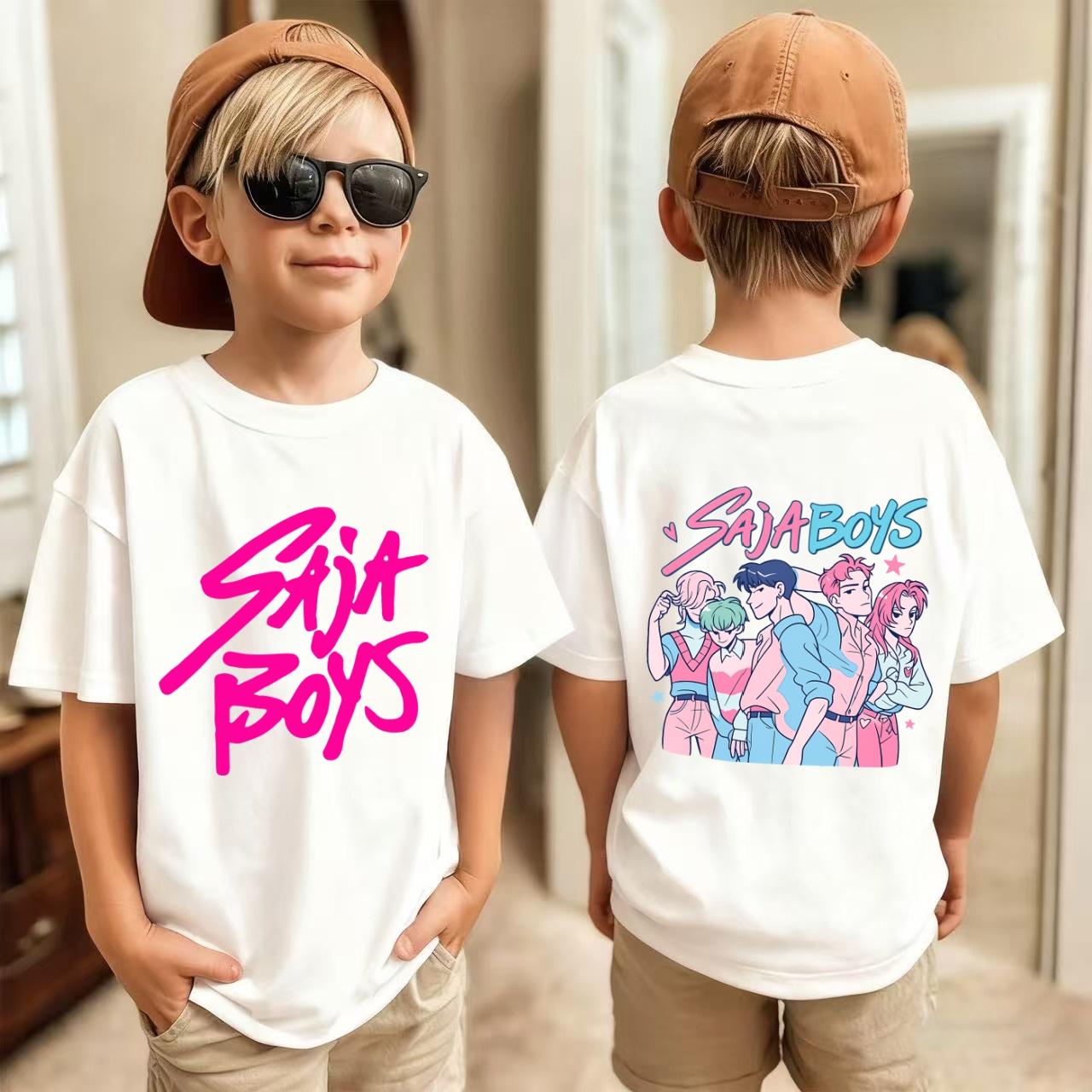 KPop Demon Hunters Saja Boys Kids T-shirts Baby Girl Boy Cartoon Short Sleeve Tops Fans T-shirt Children s Clothing 110 белый
KPop Demon Hunters Saja Boys Kids T-shirts Baby Girl Boy Cartoon Short Sleeve Tops Fans T-shirt Children s Clothing 110 белый