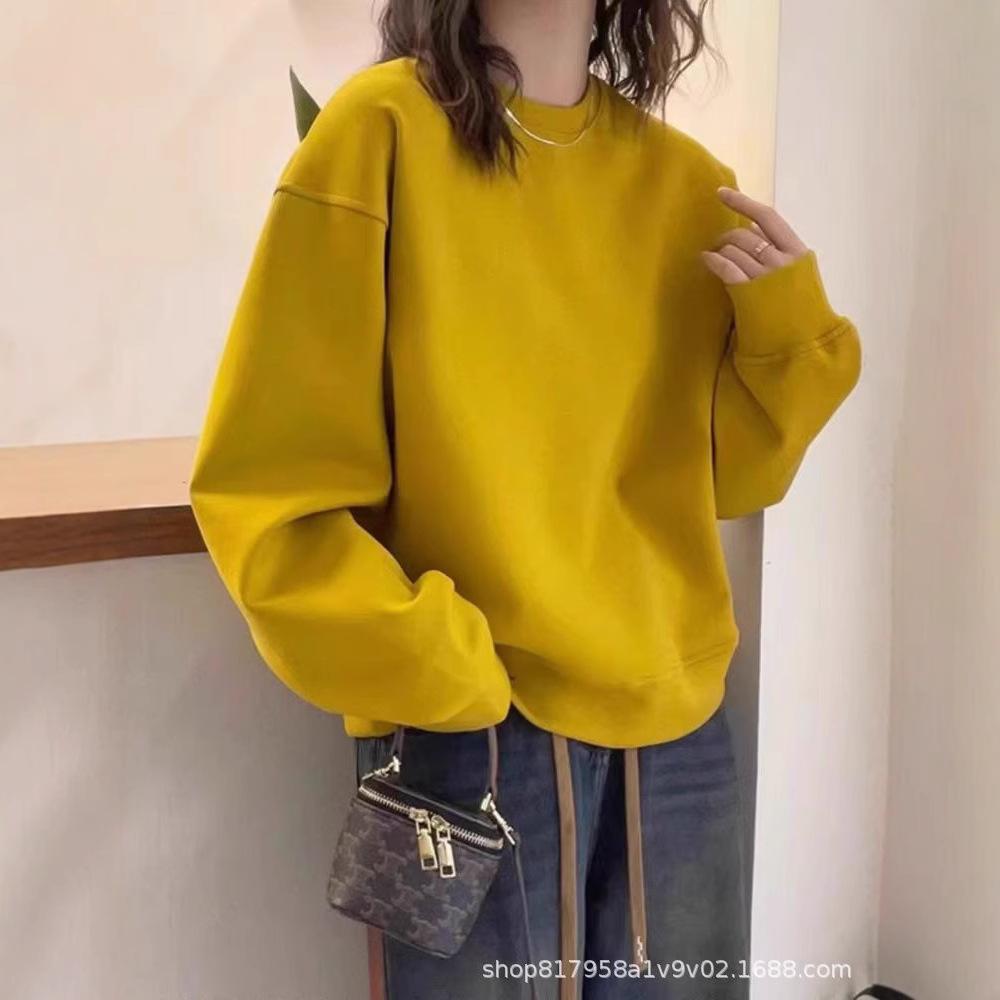 Ginger Yellow Women s Round Neck Sweatshirt: Trendy, Casual, Loose Fit for Spring & Autumn Large
Ginger Yellow Women s Round Neck Sweatshirt: Trendy, Casual, Loose Fit for Spring & Autumn Large