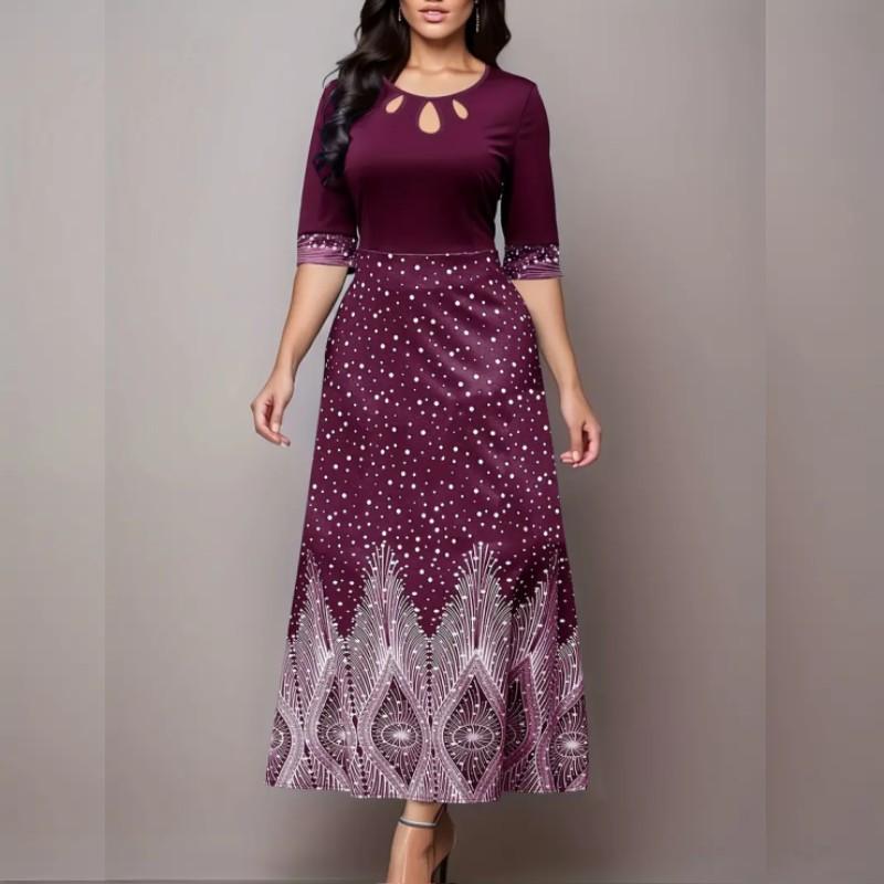 Элегантное платье с вырезом с цветочным принтом, платье с круглым вырезом с короткими рукавами для вечеринок и банкетов, женская одежда XL фиолетовый
Элегантное платье с вырезом с цветочным принтом, платье с круглым вырезом с короткими рукавами для вечеринок и банкетов, женская одежда XL фиолетовый