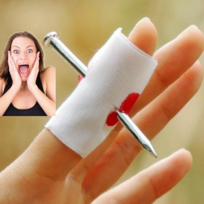 6PCS whole Convenient New Prank Joke Toy Fake Nail Through Finger Trick Halloween Kids Children Gags Practical Jokes
6PCS whole Convenient New Prank Joke Toy Fake Nail Through Finger Trick Halloween Kids Children Gags Practical Jokes
