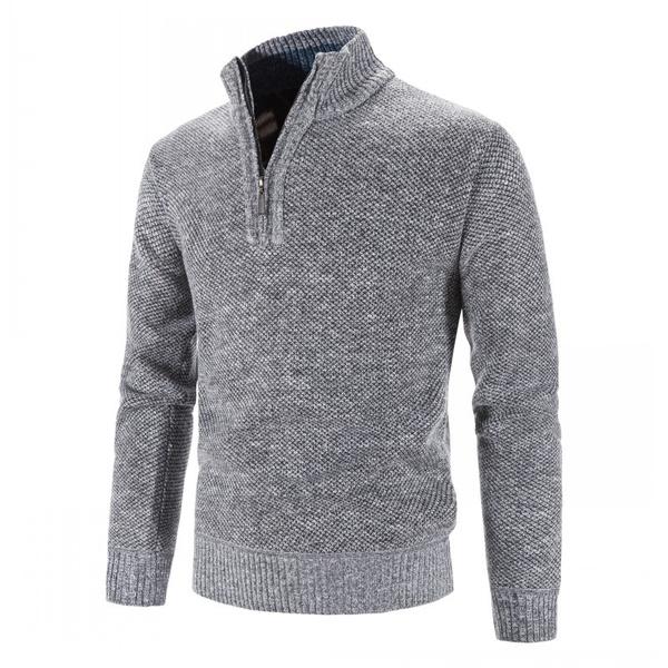 Autumn and Winter Men s Knitted Sweater Winter High Quality Half Turtleneck Sweater Knitwear XXXL сірий
Autumn and Winter Men s Knitted Sweater Winter High Quality Half Turtleneck Sweater Knitwear XXXL сірий