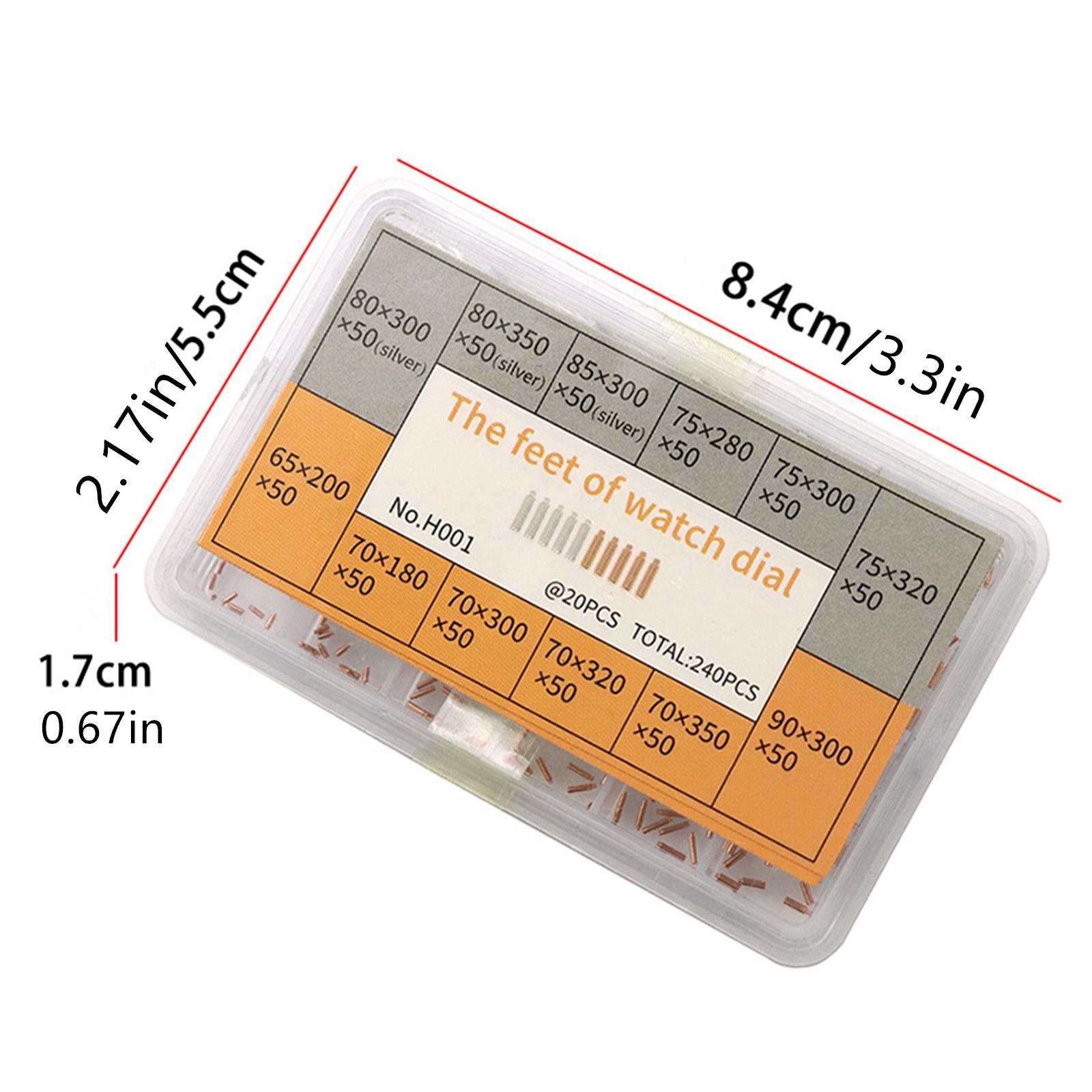 Durable 240PCS 12 Sizes Copper Watch Dial Feet Movement Watchmaker Repair Tool Accessories United States
Durable 240PCS 12 Sizes Copper Watch Dial Feet Movement Watchmaker Repair Tool Accessories United States