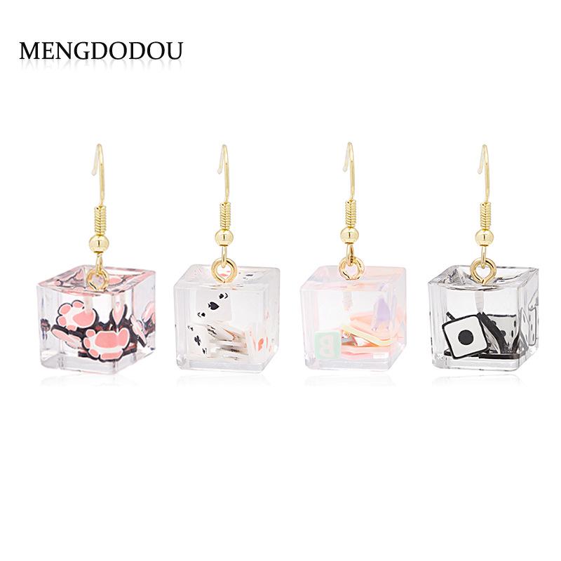 Japanese & Korean 3D Cube Cat Paw & Dice Cartoon Earrings - Fun, Creative, Exaggerated Dangles for Women
Japanese & Korean 3D Cube Cat Paw & Dice Cartoon Earrings - Fun, Creative, Exaggerated Dangles for Women