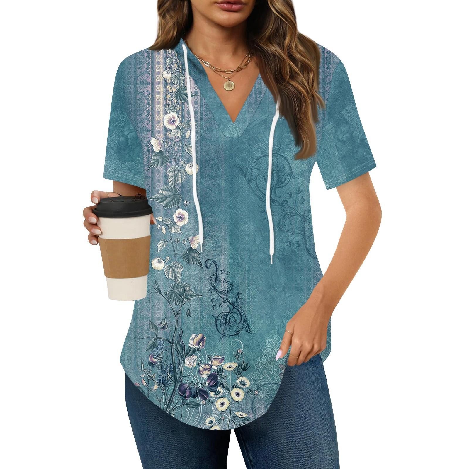 Женские летние футболки с V-образным вырезом, толстовки с коротким рукавом, туники, повседневные свободные туники, толстовки XXL синий
Женские летние футболки с V-образным вырезом, толстовки с коротким рукавом, туники, повседневные свободные туники, толстовки XXL синий