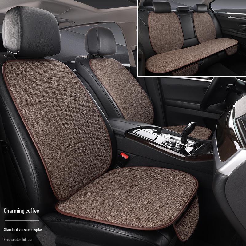 Универсальный дышащий льняной комплект чехлов на сиденья автомобиля на четыре сезона - 7 штук, с полным охватом
Универсальный дышащий льняной комплект чехлов на сиденья автомобиля на четыре сезона - 7 штук, с полным охватом