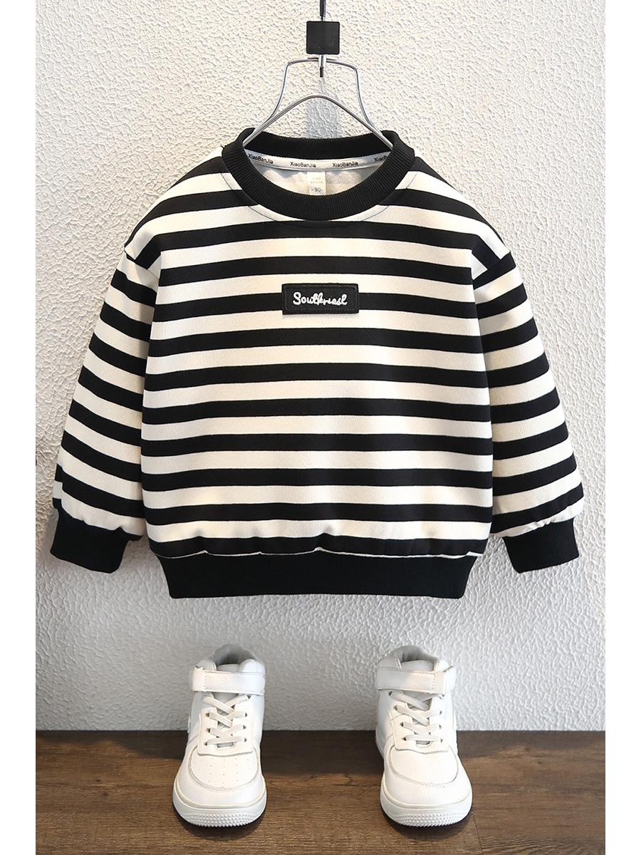 Полосатый свитшот с длинным рукавом для мальчиков 2025 – Модный осенний топ в корейском стиле для детей 140 cm
Полосатый свитшот с длинным рукавом для мальчиков 2025 – Модный осенний топ в корейском стиле для детей 140 cm