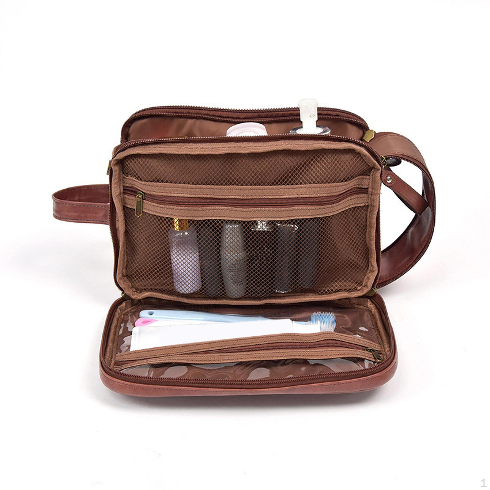 Cosmetic Case Makeup Organizer Large Capacity Toiletry Holder Handbag Bag коричневий
Cosmetic Case Makeup Organizer Large Capacity Toiletry Holder Handbag Bag коричневий