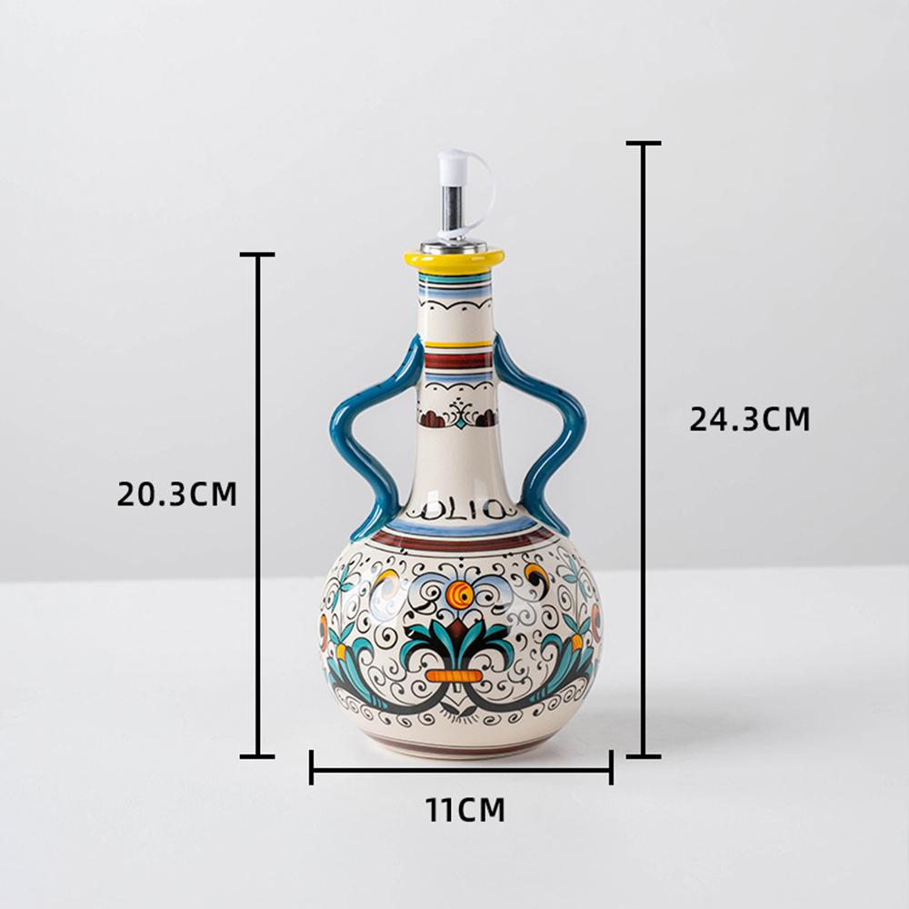 Underglaze Color Hand Painted Green Ceramic Oil Bottle Leak Proof Home Kitchen Soy Sauce Vinegar Seasoning Storage Jar червоний
Underglaze Color Hand Painted Green Ceramic Oil Bottle Leak Proof Home Kitchen Soy Sauce Vinegar Seasoning Storage Jar червоний
