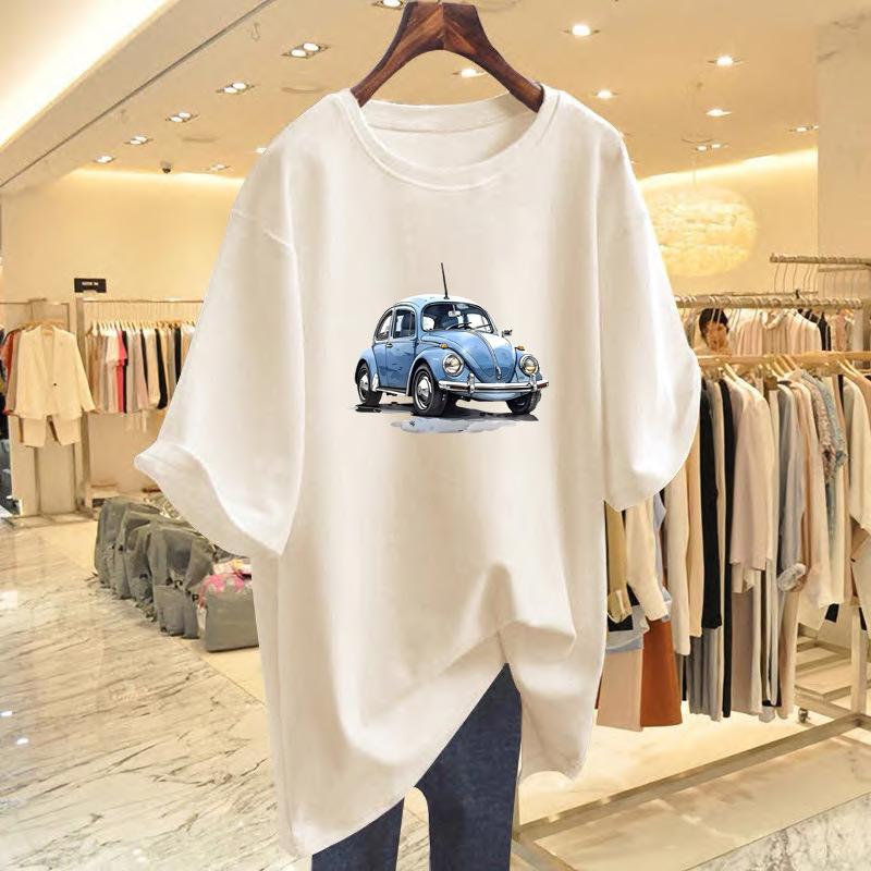 Short-sleeved women s loose T-shirt, large size loose one piece, delivery car printing tide T-shirt S
Short-sleeved women s loose T-shirt, large size loose one piece, delivery car printing tide T-shirt S