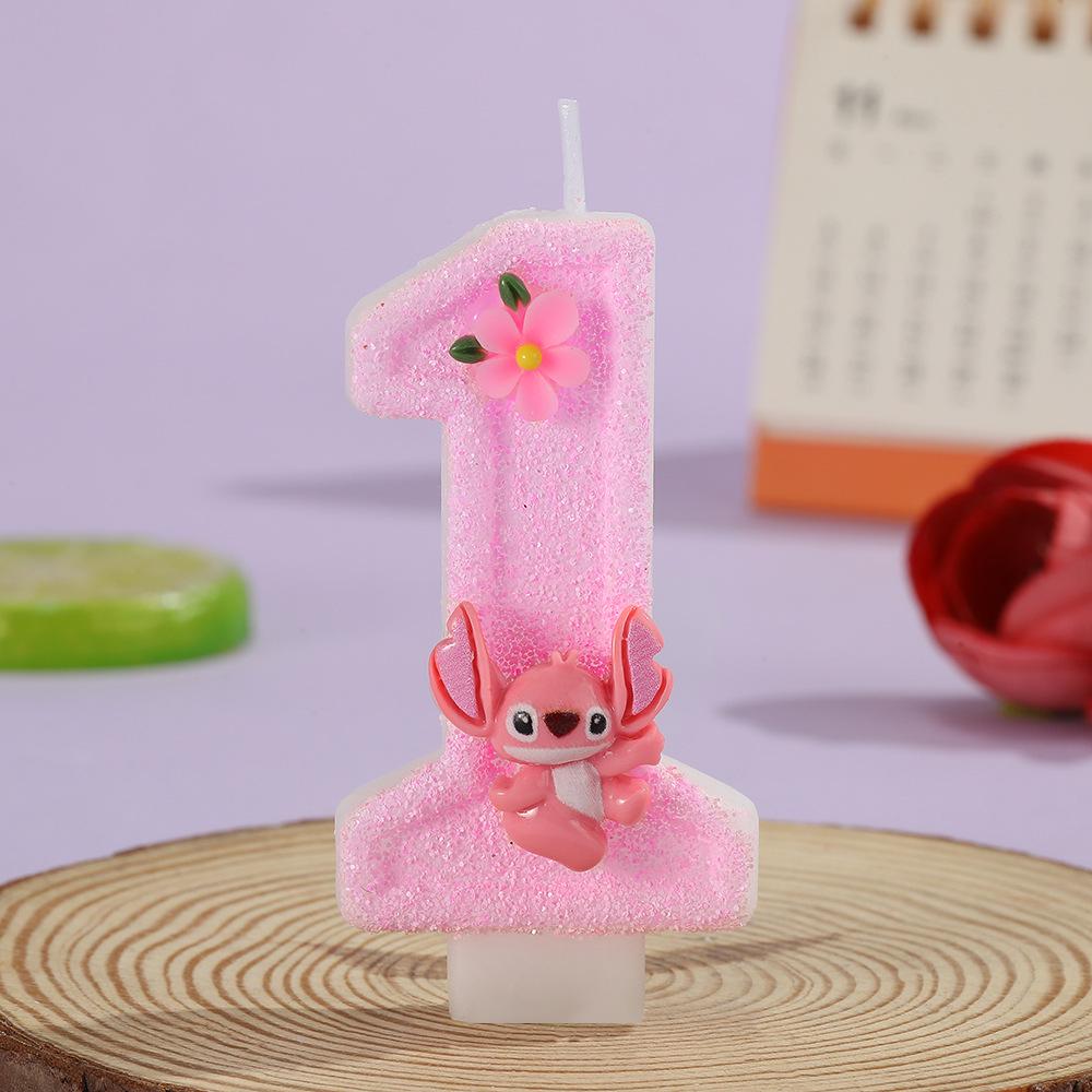 Мультяшные свечи в виде цветов и цифр - Розовые украшения для торта на день рождения Stitch Flower
Мультяшные свечи в виде цветов и цифр - Розовые украшения для торта на день рождения Stitch Flower