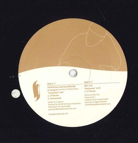 12inch Record DJ STRONG / WHO I AM - Youzafiend / Retirement SHR003 Strong House Re 2002 US Rap & Hip-Hop/R&B Used
12inch Record DJ STRONG / WHO I AM - Youzafiend / Retirement SHR003 Strong House Re 2002 US Rap & Hip-Hop/R&B Used