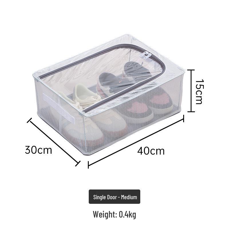 Прозрачный ящик для хранения обуви и ботинок со стальным каркасом - Складной, Пыленепроницаемый, Органайзер под кровать, Не требует установки
Прозрачный ящик для хранения обуви и ботинок со стальным каркасом - Складной, Пыленепроницаемый, Органайзер под кровать, Не требует установки