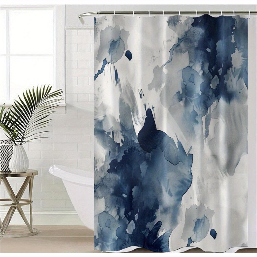 Dark Blue Ink Painting Digital Print Polyester Shower Curtain No-Hole Bathroom Partition W60H190(CM)-1 Pcs
Dark Blue Ink Painting Digital Print Polyester Shower Curtain No-Hole Bathroom Partition W60H190(CM)-1 Pcs