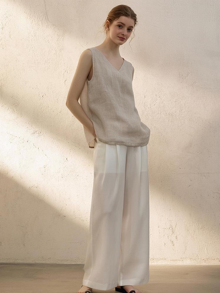 Johnature, простые хлопковые и льняные женские топы без рукавов, летние повседневные свободные жилеты для женщин, универсальные жилеты M бежевый
Johnature, простые хлопковые и льняные женские топы без рукавов, летние повседневные свободные жилеты для женщин, универсальные жилеты M бежевый