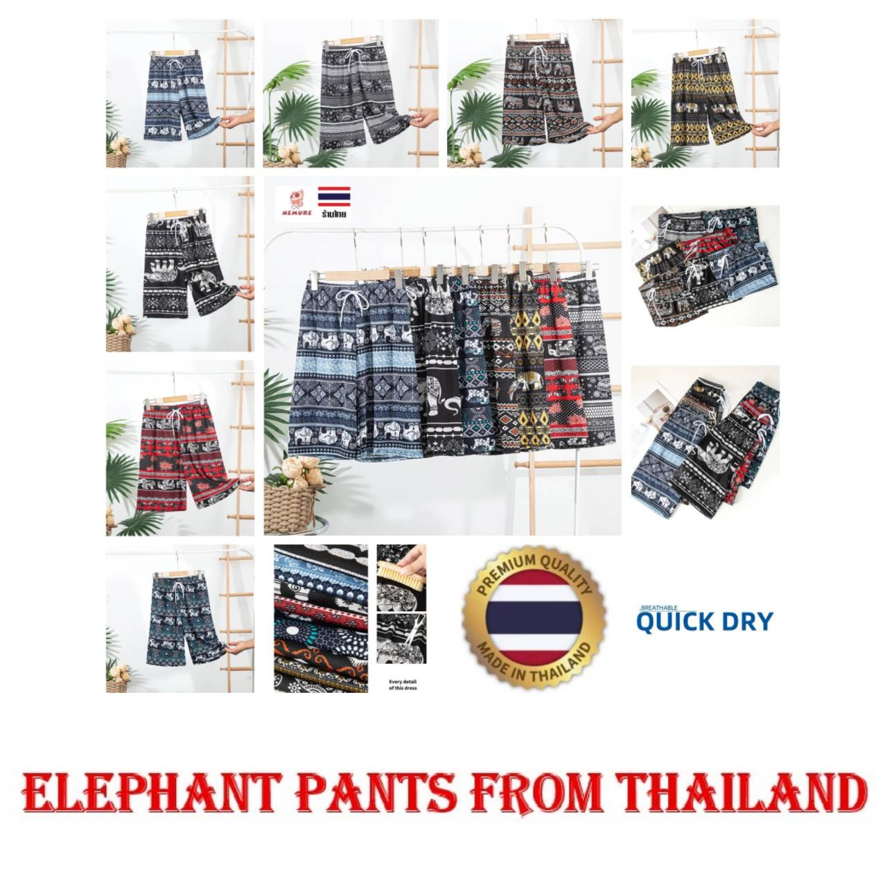 Elephant Shorts Pants Adjustable Elastic High Waistband Strap Women Men Unisex Print Thailand Casual Streetwear Beach Bohemian Retro Vintage One Size
Elephant Shorts Pants Adjustable Elastic High Waistband Strap Women Men Unisex Print Thailand Casual Streetwear Beach Bohemian Retro Vintage One Size