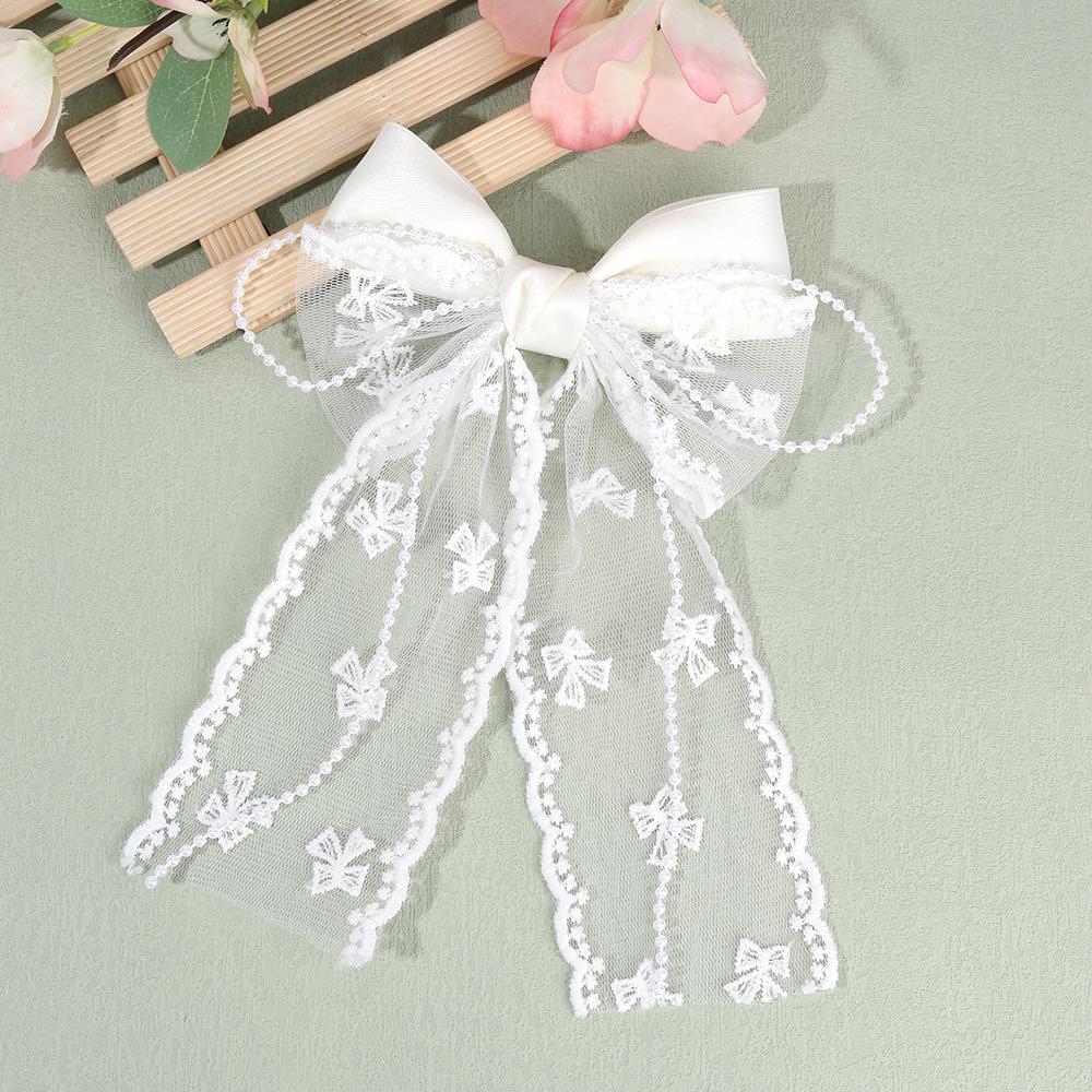 Tulle Bow Hair Clip Sweet Mesh Chiffon Patchwork Bownot Hairpin Elegant Pearl Beads Barrette Girls Women Headdress Accessories
Tulle Bow Hair Clip Sweet Mesh Chiffon Patchwork Bownot Hairpin Elegant Pearl Beads Barrette Girls Women Headdress Accessories