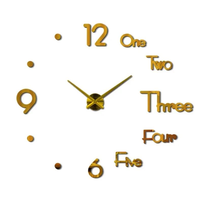 90/130cm Home Decoration Acrylic Mirror Large Quartz Wall Clock 3D DIY Big Size Wall Sticker Clock Modern Design Unique GiC2P6P5 90cm золотий
90/130cm Home Decoration Acrylic Mirror Large Quartz Wall Clock 3D DIY Big Size Wall Sticker Clock Modern Design Unique GiC2P6P5 90cm золотий