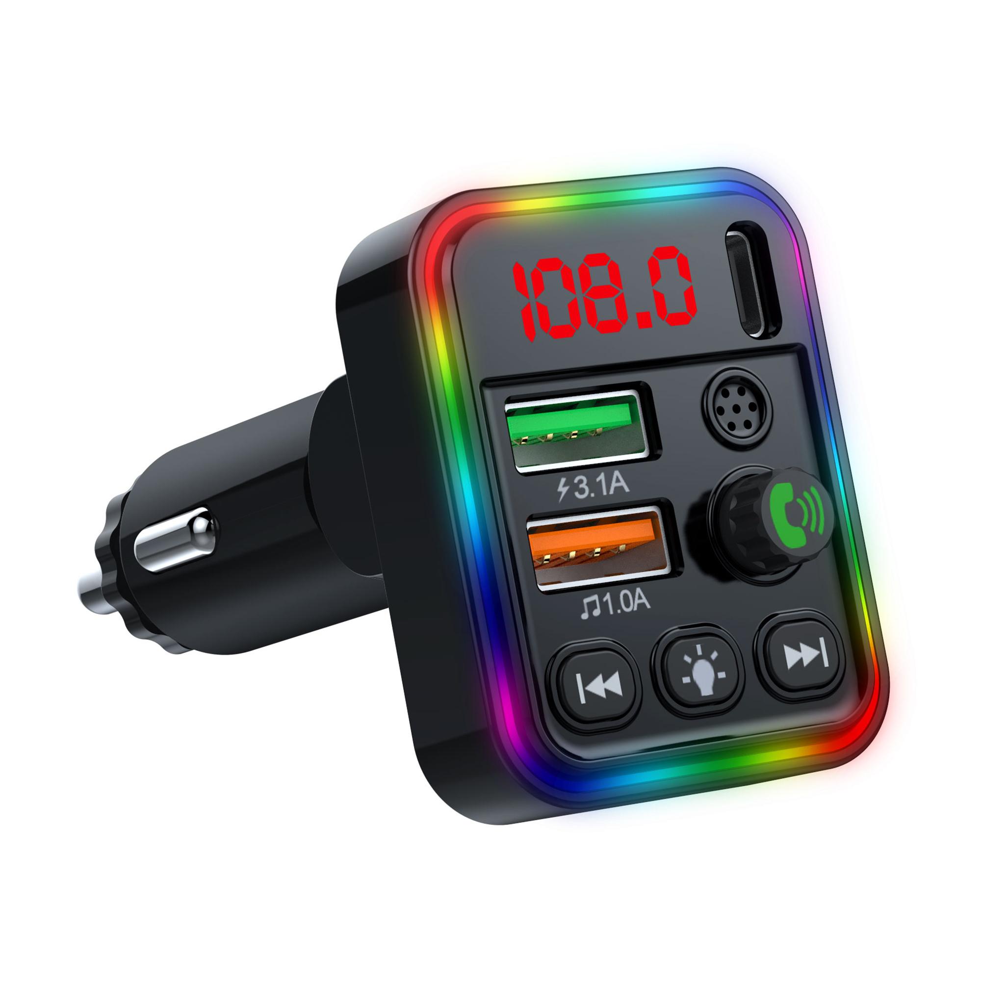 P19 Wireless 7-Colors LED Backlit Car MP3 Hands-Free Bluetooth-compatible Calling Car Audio Charger Support U Disk Type A
P19 Wireless 7-Colors LED Backlit Car MP3 Hands-Free Bluetooth-compatible Calling Car Audio Charger Support U Disk Type A