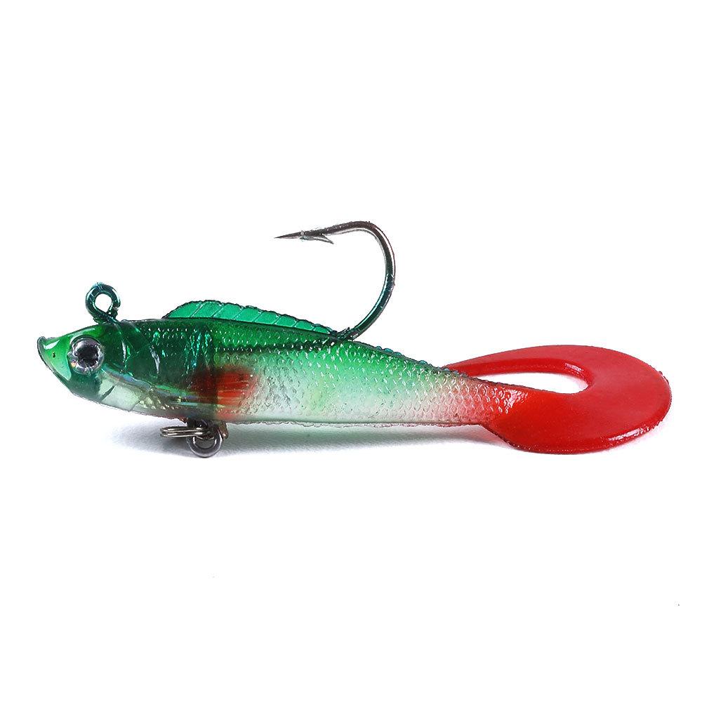 Lead-Wrapped Fish Luya Bait Curling Tail Fake Bait 7Cm9G Lead Head Hook Curling Tail Soft Bait Outdoor Bait single: 7cm-9g-6# hook
Lead-Wrapped Fish Luya Bait Curling Tail Fake Bait 7Cm9G Lead Head Hook Curling Tail Soft Bait Outdoor Bait single: 7cm-9g-6# hook