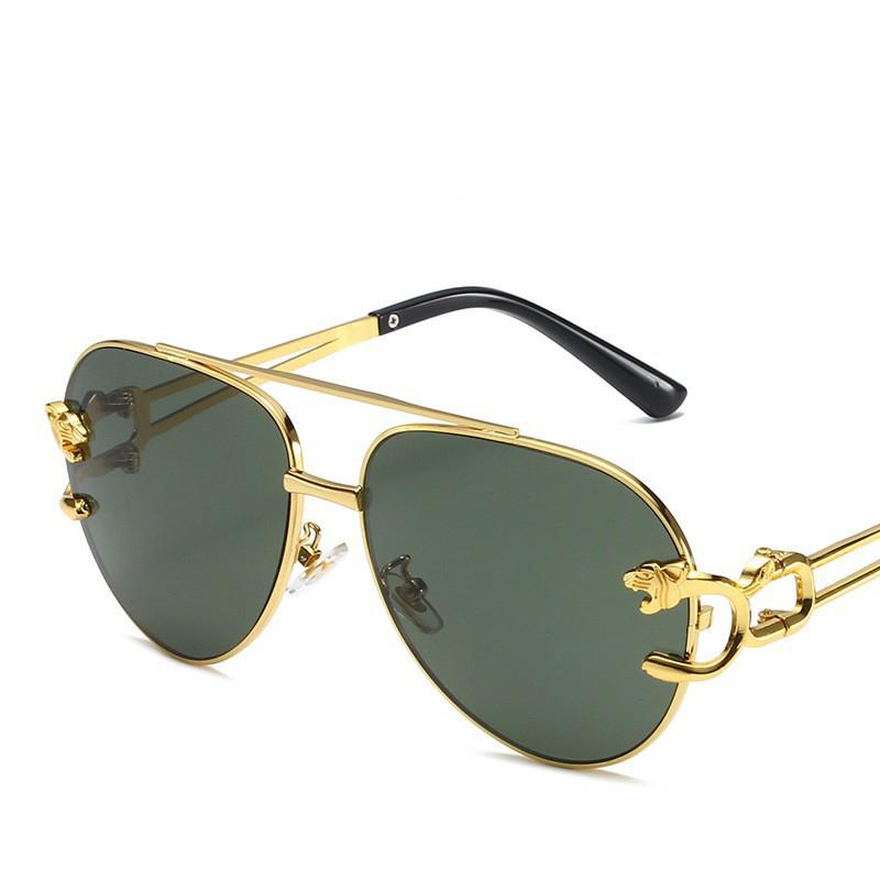 Luxurious Pilot Model Sunglasses - Metal Leopard Engraved Thin Frame - Elegant Sunscreen Sunglasses 9899 зелений
Luxurious Pilot Model Sunglasses - Metal Leopard Engraved Thin Frame - Elegant Sunscreen Sunglasses 9899 зелений