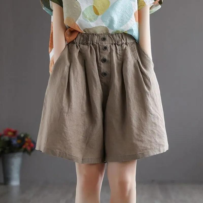 Short Pants Woman Bermuda with Waist Pocket Knee Length Mid Cotton Half Shorts for Women Elastic Linen Trend 3XL хакі
Short Pants Woman Bermuda with Waist Pocket Knee Length Mid Cotton Half Shorts for Women Elastic Linen Trend 3XL хакі