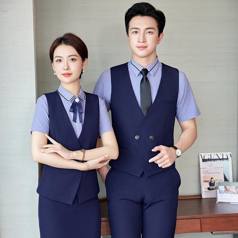 Women s Professional Autumn Three-Piece Suit: Vest, Jewelry, and Beautician/Hotel Reception Uniform XL
Women s Professional Autumn Three-Piece Suit: Vest, Jewelry, and Beautician/Hotel Reception Uniform XL
