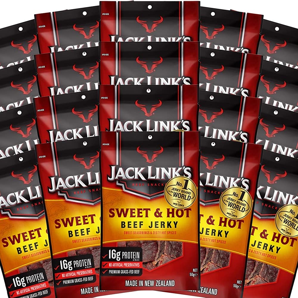 Jack Links Beef Jerky Sweet Hot 20 Pack Set x Большая емкость Закуски США Jerky Meat Dry & (50г 20)
Jack Links Beef Jerky Sweet Hot 20 Pack Set x Большая емкость Закуски США Jerky Meat Dry & (50г 20)