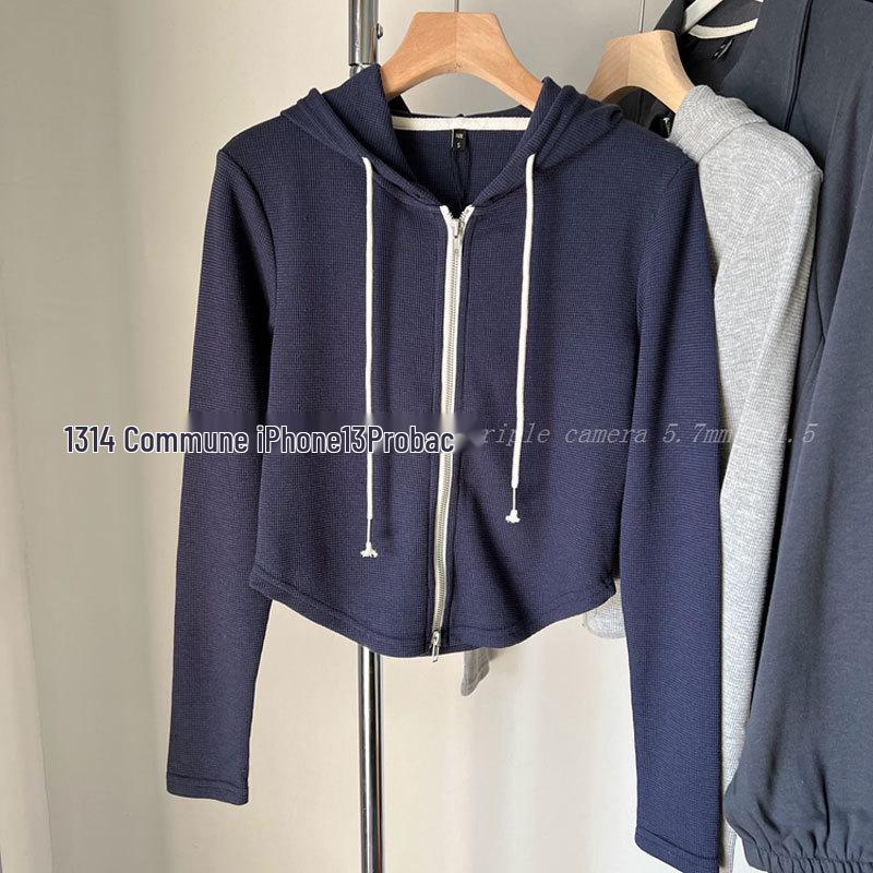 Women s Slim Fit Waffle Knit Hoodie with Curved Hem and Double Zippers XL (105-120 jin)
Women s Slim Fit Waffle Knit Hoodie with Curved Hem and Double Zippers XL (105-120 jin)