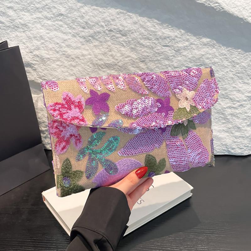 Embroidery Evening Bags Sequins Bling Clutch Bag Straw Envelope Bag Floral Pattern Handbag Wedding Party Cotton and Linen Wallet
Embroidery Evening Bags Sequins Bling Clutch Bag Straw Envelope Bag Floral Pattern Handbag Wedding Party Cotton and Linen Wallet