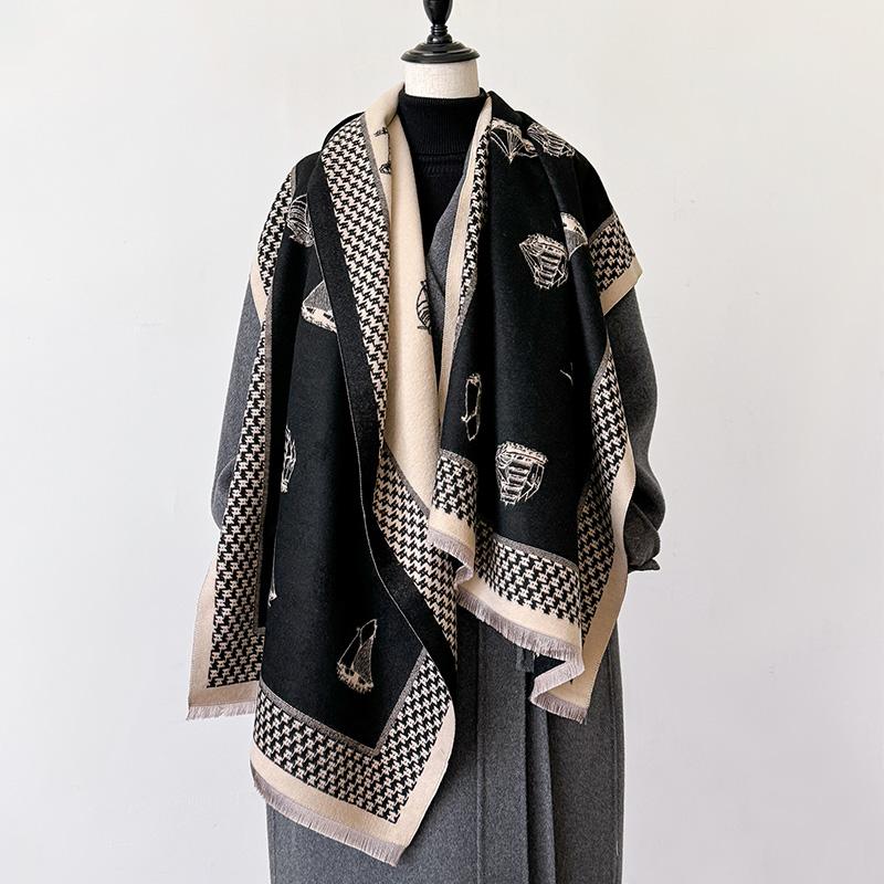 Luxury Two-Sided Sailboat Scarf Pashmina Cashmere Soft Warm Fringe Pashmina Shawl Winter Coldproof Windproof Blanket
Luxury Two-Sided Sailboat Scarf Pashmina Cashmere Soft Warm Fringe Pashmina Shawl Winter Coldproof Windproof Blanket