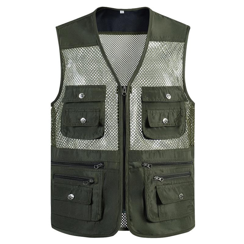Мужской быстросохнущий жилет с несколькими карманами для рыбалки и фотографии на открытом воздухе летом XXL (130-150 lbs) армия зеленый
Мужской быстросохнущий жилет с несколькими карманами для рыбалки и фотографии на открытом воздухе летом XXL (130-150 lbs) армия зеленый