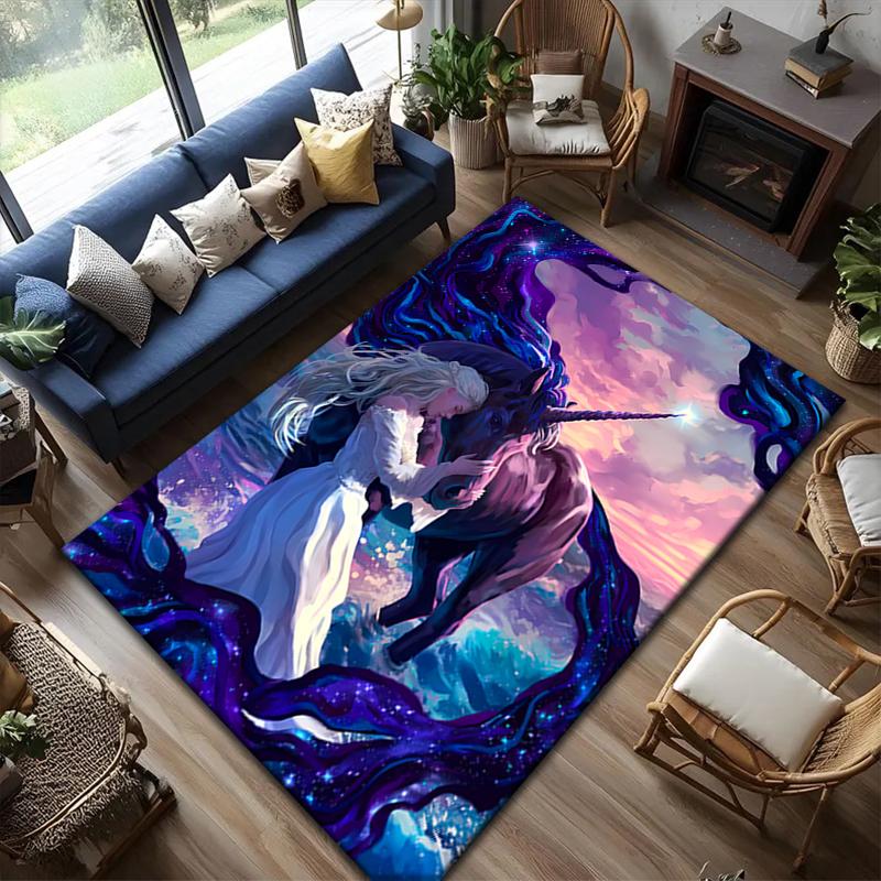 1pc Dreamy Rainbow Unicorn Carpet Rug for Living Room Bedroom Home Sofa Decoration,Kids play Non-slip Floor Mat 40x60cm( 15x23in )
1pc Dreamy Rainbow Unicorn Carpet Rug for Living Room Bedroom Home Sofa Decoration,Kids play Non-slip Floor Mat 40x60cm( 15x23in )