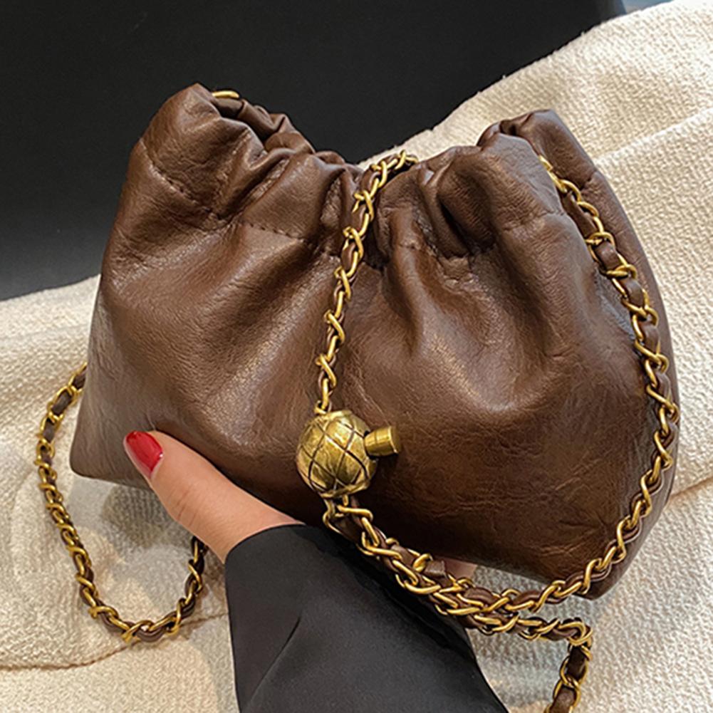 Women Chain Shoulder Bag Versatile Crossbody Tote Bag Casual Pleatd Hobo Bag Satchel Sling Bag Girl Stylish Purse кавовий
Women Chain Shoulder Bag Versatile Crossbody Tote Bag Casual Pleatd Hobo Bag Satchel Sling Bag Girl Stylish Purse кавовий