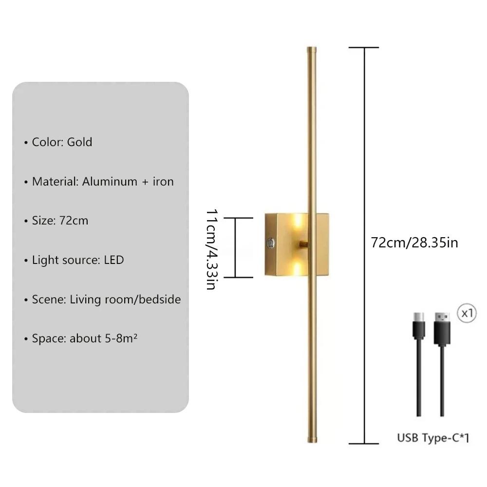 Modern LED Rechargeable Wall Lamp Black Gold Wiring-Free Make-up Wall Lamp For Living Room Bedroom Remote Control Indoor Lights Dimmable&USB plug золотой
Modern LED Rechargeable Wall Lamp Black Gold Wiring-Free Make-up Wall Lamp For Living Room Bedroom Remote Control Indoor Lights Dimmable&USB plug золотой