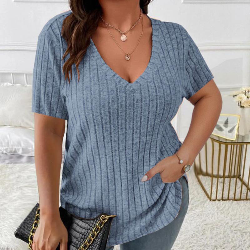 BITCED Весна и лето Однотонный женский элегантный топ больших размеров с V-образным вырезом и короткими рукавами в полоску, футболка-пуловер XXXL светло-синий
BITCED Весна и лето Однотонный женский элегантный топ больших размеров с V-образным вырезом и короткими рукавами в полоску, футболка-пуловер XXXL светло-синий