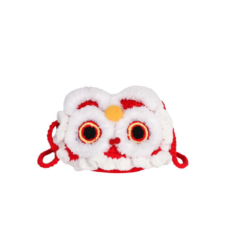 Mini New Year Waking Lion Red Plush Kids Crossbody Bag With Zipper For Daily Use
Mini New Year Waking Lion Red Plush Kids Crossbody Bag With Zipper For Daily Use