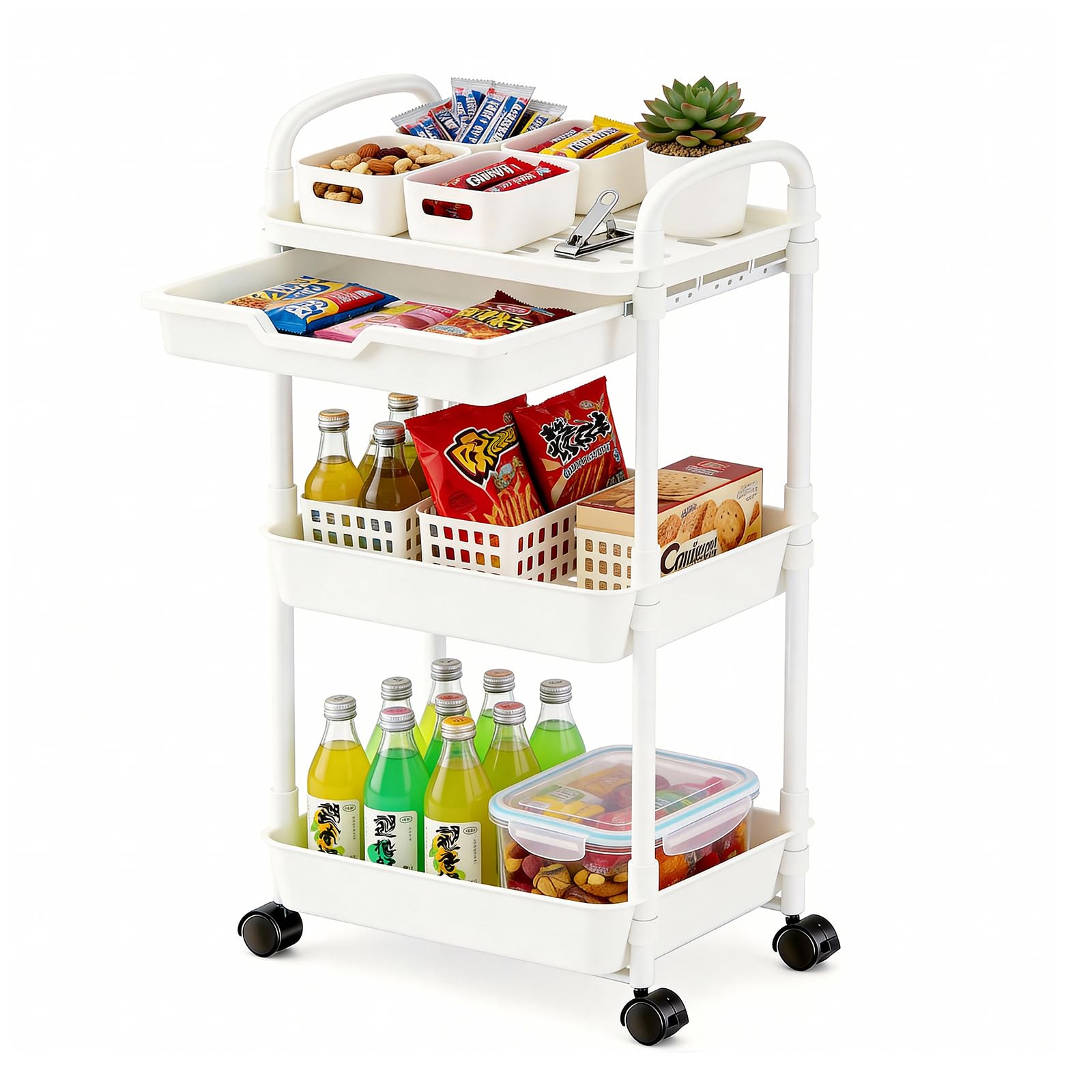 BOLITE Kitchen Storage Mobile Rack with Casters and Slim Easy Suitable for Living Dining Compact Day Gift 3 Cart, 3-Tier Rack, Drawers, Design,
BOLITE Kitchen Storage Mobile Rack with Casters and Slim Easy Suitable for Living Dining Compact Day Gift 3 Cart, 3-Tier Rack, Drawers, Design,