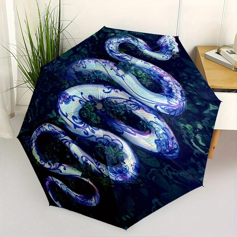 Snake, Floral Theme 8 Bone Hand Automatic Folding Umbrella, Compact and Portable Design, A Perfect Gift for Birthday, Christmas or Business
Snake, Floral Theme 8 Bone Hand Automatic Folding Umbrella, Compact and Portable Design, A Perfect Gift for Birthday, Christmas or Business