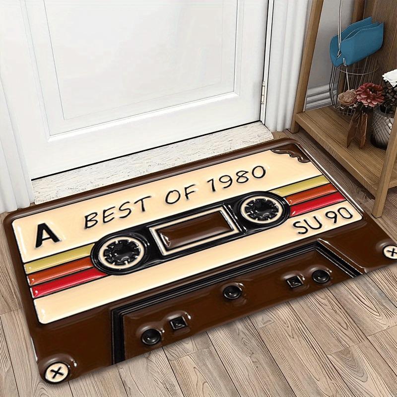 Retro Cassette Tape Design Welcome Doormat, Non-Slip Absorbent Polyester Indoor Entrance Rug, Rectangle Home Decor Floor Mat 50cm by 80cm
Retro Cassette Tape Design Welcome Doormat, Non-Slip Absorbent Polyester Indoor Entrance Rug, Rectangle Home Decor Floor Mat 50cm by 80cm