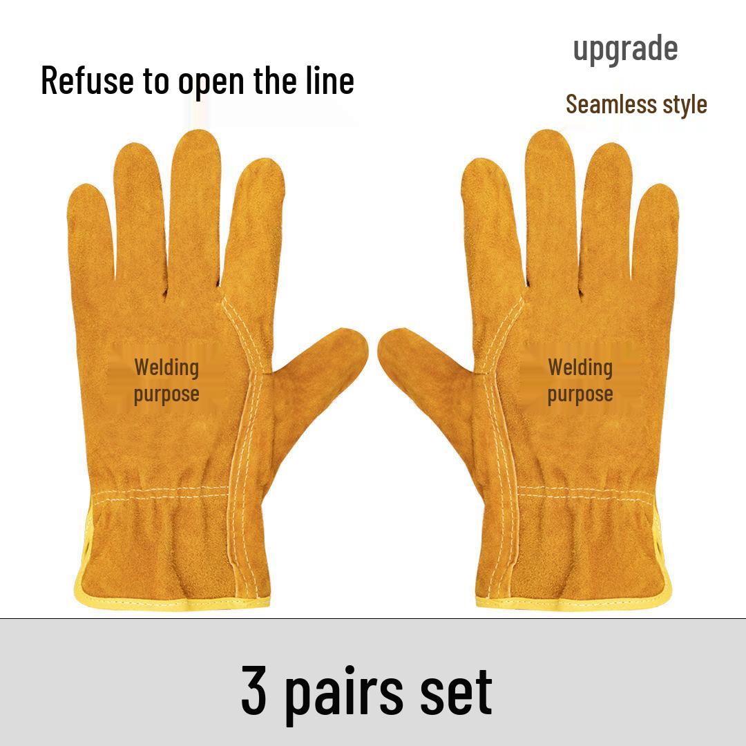 Full Cowhide Heat-Resistant Fireproof Welding Gloves - Short Style, Anti-Scald, Soft Leather
Full Cowhide Heat-Resistant Fireproof Welding Gloves - Short Style, Anti-Scald, Soft Leather
