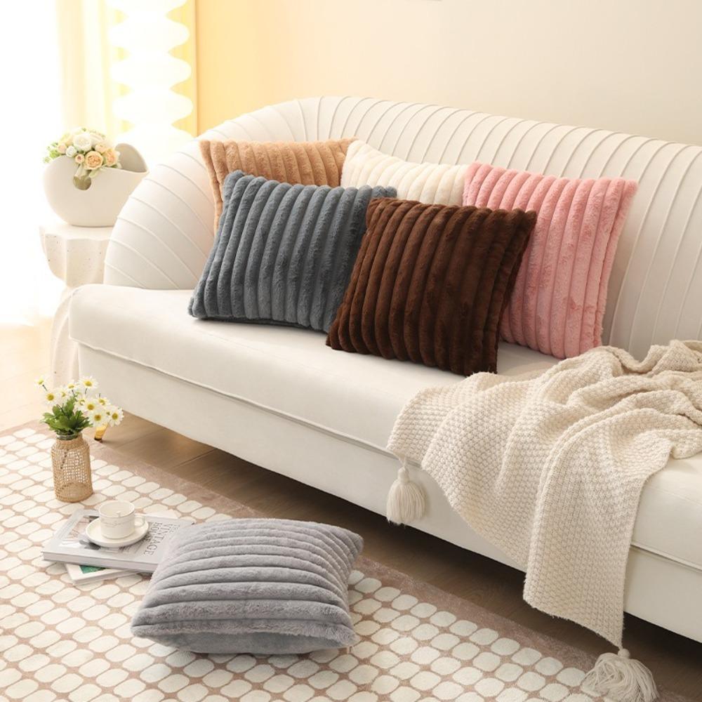 Thick Striped Square Pillow Cushion Cover Soft Plush Pillow Case Protector New Throw Pillow Cover 45x45cm темно-сірий колір
Thick Striped Square Pillow Cushion Cover Soft Plush Pillow Case Protector New Throw Pillow Cover 45x45cm темно-сірий колір