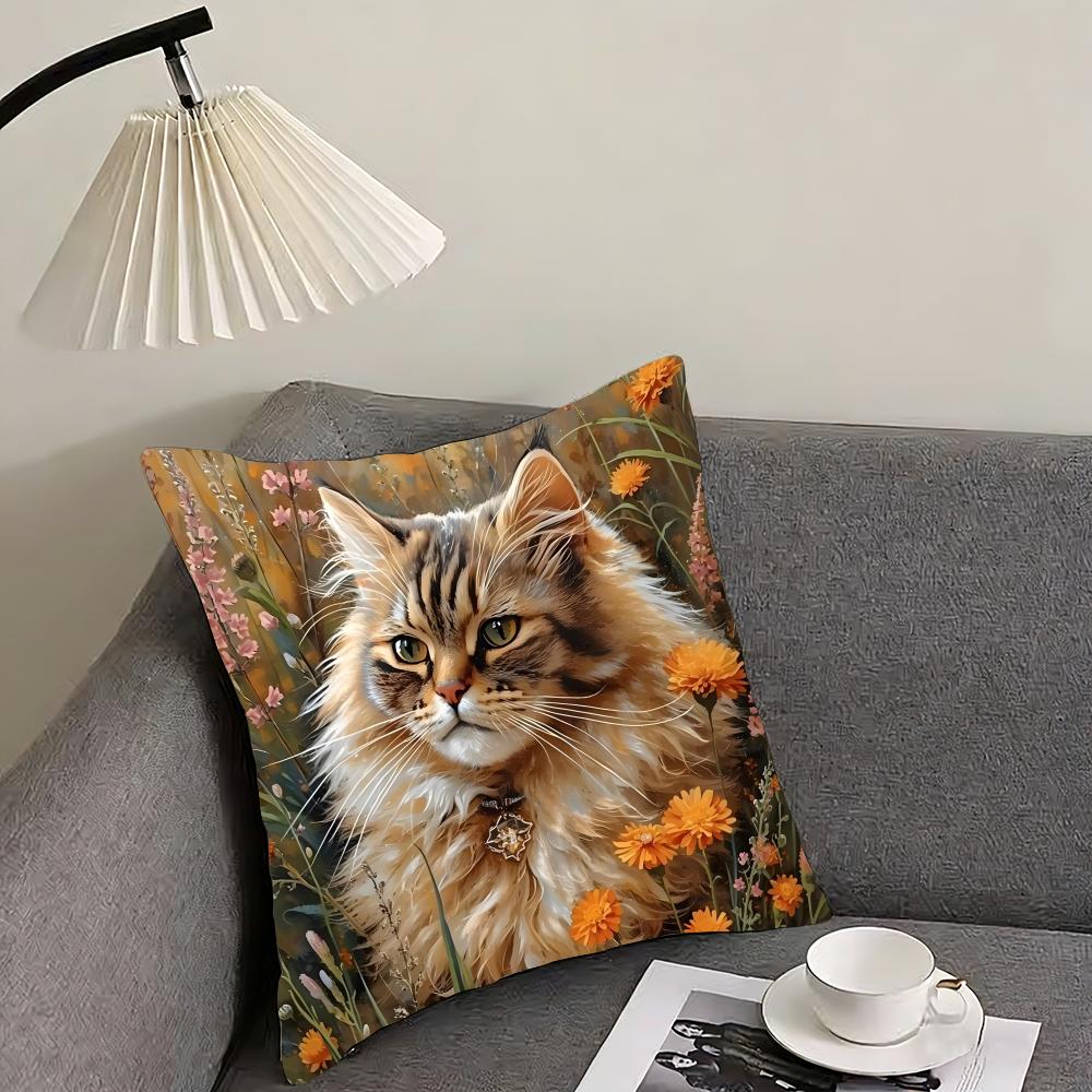 Cat And Flower Fashion Cushion Cover Pillowcase Ultra Soft Skin Friendly Fabric Cloud Like Comfort Concealed Zipper 30x30cm
Cat And Flower Fashion Cushion Cover Pillowcase Ultra Soft Skin Friendly Fabric Cloud Like Comfort Concealed Zipper 30x30cm