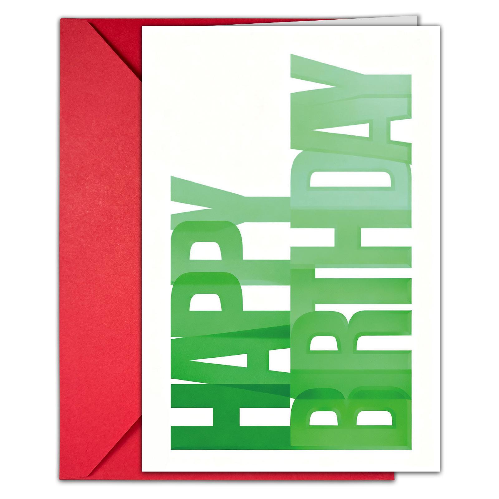 1 Colored Text Happy Birthday Greeting Card Envelope Set Simple Birthday Gift Greeting Card T020401231
1 Colored Text Happy Birthday Greeting Card Envelope Set Simple Birthday Gift Greeting Card T020401231
