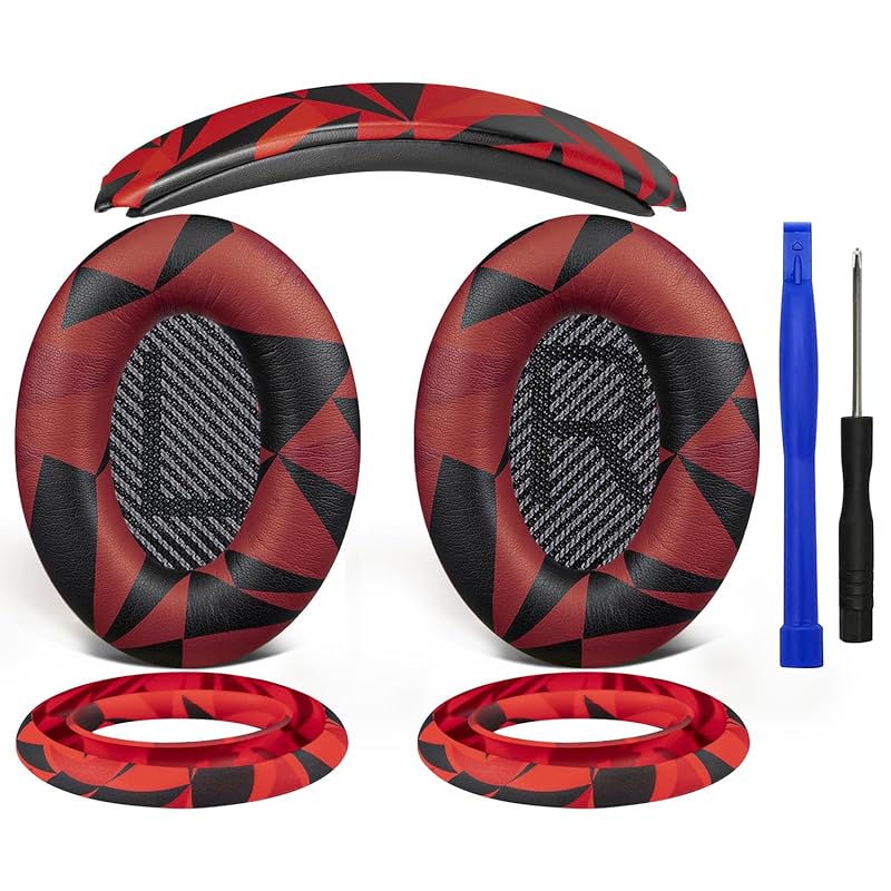 SOULWIT ear pads + headband ear pad cover Bose QuietComfort 35 QC35, QC35 ii Over-Ear headset for exchange kit headphone replacement pad Prevention of
SOULWIT ear pads + headband ear pad cover Bose QuietComfort 35 QC35, QC35 ii Over-Ear headset for exchange kit headphone replacement pad Prevention of